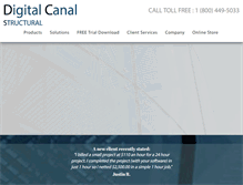 Tablet Screenshot of digitalcanalstructural.com